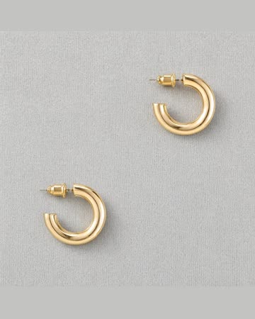 PAVOI Chunky Gold Hoop Earrings, product photo
