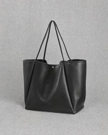 Black tote, product photo