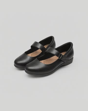 DREAM PAIRS Comfort Mary Jane Flats, black, product photo