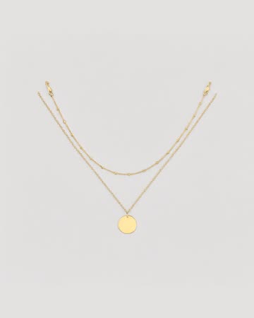 MEVECCO 2-Piece Layered Necklace Set, product photo